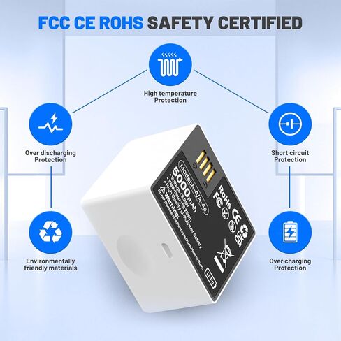 Battery for Arlo Pro 3, (Upgrade) 5000mAh Ultra High Capacity Rechargeable Battery for Arlo Ultra Arlo Ultra 2 Arlo Pro 3 Arlo Pro 4 Arlo Pro 5 Camera VMA5400 in Kuwait