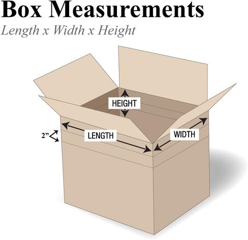 Partners Brand PMD181812 Multi-Depth Corrugated Boxes, 18"L x 18"W x 12"H, Kraft (Pack of 20) in Saudi Arabia