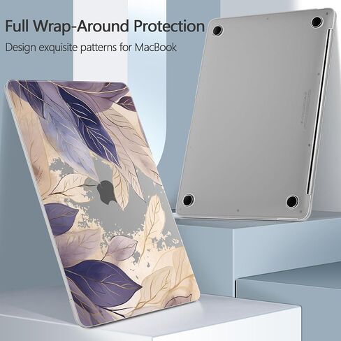 Designed for MacBook Air 13 inch Case 2021-2018 A2337 M1/A2179/A1932, Ultra-Thin Hard Shell Case for MacBook Air 13.3" with Keyboard Cover & USB Adapter & Webcam Cover, Cherry Blossoms in Saudi Arabia