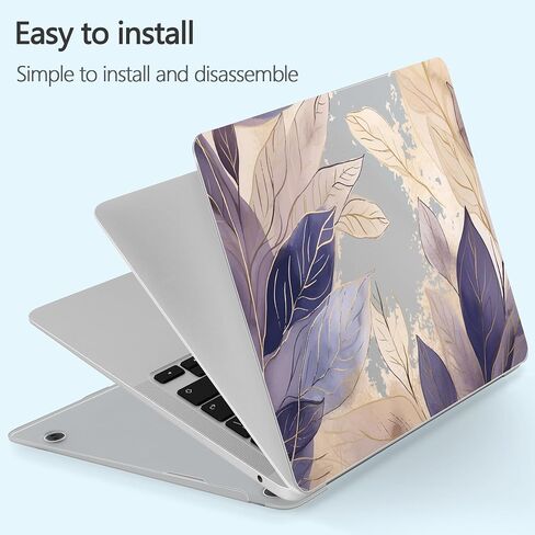 Designed for MacBook Air 13 inch Case 2021-2018 A2337 M1/A2179/A1932, Ultra-Thin Hard Shell Case for MacBook Air 13.3" with Keyboard Cover & USB Adapter & Webcam Cover, Cherry Blossoms in Saudi Arabia