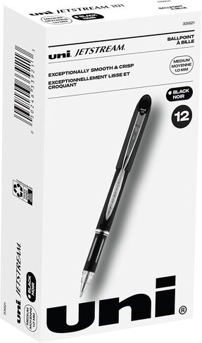 Uniball Jetstream Refill 2 Pack, 1.0mm Medium Black, Wirecutter Best Pen, Ballpoint Pens, Ballpoint Ink Pens | Office Supplies, Pens, Ballpoint Pen, Colored Pens in Saudi Arabia