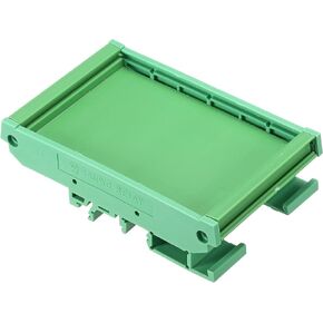 MECCANIXITY PCB DIN Rail Mount Carrier, Circuit Board Mounting Holder 90x100mm Green