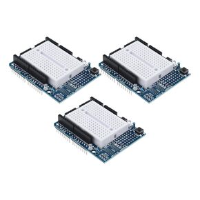 3Pcs Proto Shield Prototype Expansion Board with SYB-170 Mini Breadboard Based Compatible with Ar-duino Compatible with UNO R3 ProtoShield 70x54mm