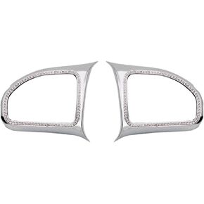 Bling Steering Wheel Accessories Compatible Mercedes Benz A B C Class CLS GLC GLB GLA 2020 2021 2022 2023 Decal Cover Decorative Frame Men Women Bling