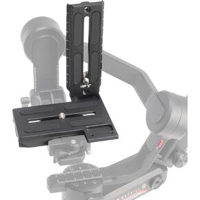 Universal Arca-Swiss Quick Release Vertical Stand L Bracket Plate for ZHIYUN Weebill S/Weebill 2/ Weebill 3/ Crane 2/ Crane3 Gimbal Stabilizer Accessories for DSLR and Mirrorless Camera