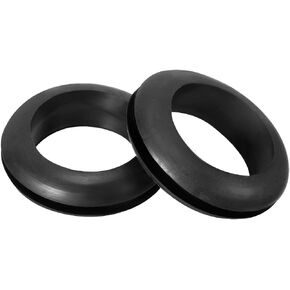 uxcell Wire Protector Oil Resistant Armature Rubber Grommet 18mm Inner Dia 50Pcs Black