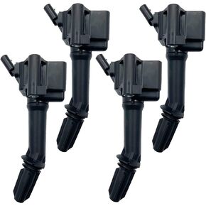 IGNITION COIL UF802 UF-802 12635672 12670053 5C2095 H6T15471ZY SET OF 4 COMPATIBLE WITH BUICK ENCORE CHEVROLET CRUZE EQUINOX MALIBU VOLT GMC TERRAIN 1.4T 1.8 1.5 1.5T L4
