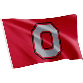 Desert Cactus Ohio State University Flag Buckeyes OSU Flag Banners 100% Polyester Indoor Outdoor 3x5 feet Flags (Style 3)