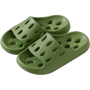 شباشب حمام للنساء والرجال غير قابلة للانزلاق سريعة الجفاف، أحذية استحمام من مادة إي في إيه مع فتحات تصريف in Kuwait