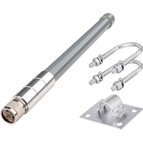 Wi-Fi Antenna with Strong Magnetic Base 5 dBi, 2.4GHz Omni Antenna w/10FT RPSMA Male Cable + SMA Male Adapter for Wireless Routers, Access Points, Signal Boosters