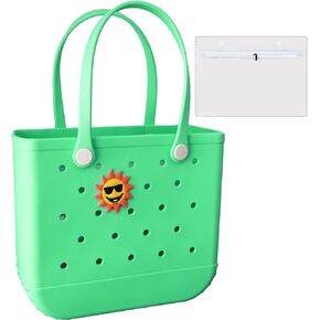 Tote Bag Rubber Beach Bag, Travel Tote Bag waterproof sandproof,Waterproof Zipper Inner Bag