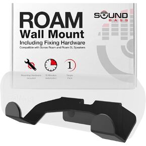 دعامة تثبيت على الحائط Roam، سوداء، مفردة (قطعة واحدة)، متوافقة مع Sonos Roam/Roam SL، تتضمن مجموعة تركيب، مصممة في المملكة المتحدة