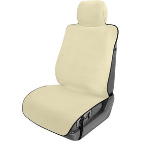 FH Group Car Seat Protector,Easy Roll-Out Waterproof Seat Cover,for Surfing Yoga Gym Beach,Perfect for Cars,Trucks,SUVs,Vans -Pack of 2 Protectors for Front Seats,Premium Neoprene Black