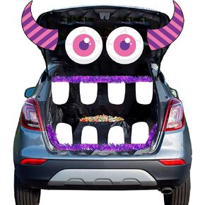 Halloween Trunk or Treat Car Decorations Kit 3D Trunk or Treat Car Decorations Kit for SUV,Monster Decoration Trunk or Treat Car Decorations Halloween Decor Outdoor