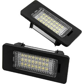 أضواء لوحة أرقام MASO LED لوحة رقم الترخيص ضوء مصباح مرسيدس بنز C207 W204 W212 R231 W221 W222 (2-pack)