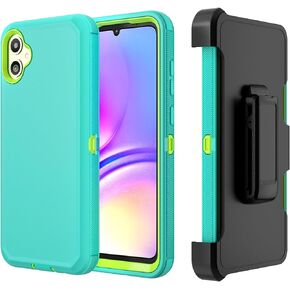 Phone Case for Samsung Galaxy A05 2023 case,Heavy Duty Hard Shockproof Armor Protector Case Cover with Belt Clip Holster for Samsung A05 2023 Phone Case (Orange)