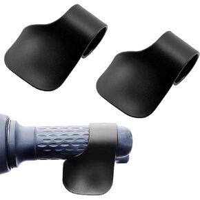 2 PCS Motorcyle Modified Handlebar Throttle Clip, 2.5In x 1.9In Waterproof Durable Vehicle Grips Assistant Control Accessories, Universal Throttle Mounted Holder Accelerator Replacement (Black)