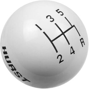 Hurst 1630025 White 5-Speed Replacement Shifter Knob