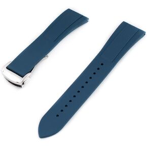 Quick Release Deployant Rubber Watch Strap For Large and Small Wrists - Women and Men - Band FKM Deloyment 19mm, 20mm, 21mm, 22mm