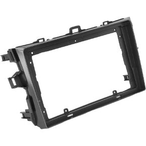 Car Fascia,9 Inch Silver Car Stereo Radio Fascia 2DIN ABS Audio Panel Bezel Replacement for C 2006‑2013