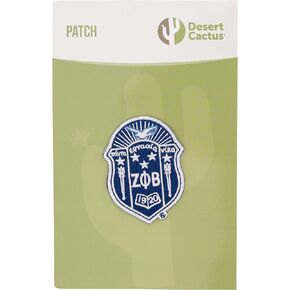 Desert Cactus Zeta Phi Beta Embroidered Appliqué Patch Sorority Sew or Iron On Blazer Jacket Bag (Design 1) (5 inches)