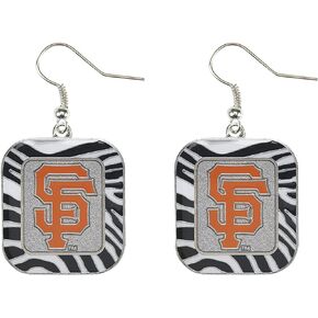 MLB San Francisco Giants Zebra Earrings