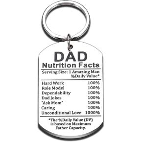 Funny Father's Day Gift for Daddy Stepdad New Dad Gift for Daddy Papa from Son Daughter Gift Idea for Him Men Daddy Birthday Valentine Day Gifts for Father Best Dad Gift from Kids Dad Nutrition Facts in Saudi Arabia