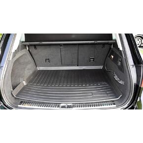 Premium Cargo Liner for VW Touareg 2011-2019 - 100% Protection - Custom Fit Car Trunk Mat - Easy-to-Wash & All-Season Black Cargo Mat - 3D Shaped Laser Measured Trunk Liners for Volkswagen Touareg