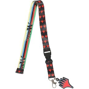 Bioworld Magic the Gathering Lanyard with Breakaway Rubber Charm and ID Sleeve