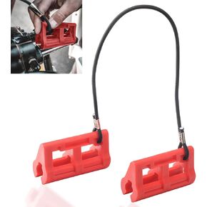 Red Hydraulic Steering Locks, Outboard Motor Steering Lock for Most Steering Cylinder Rods On Outboard Engines, in Position When Towing - Transom Savers for Outboard Motor Trailering/Transport