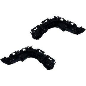 Front Left Driver & Right Passenger Side Bumper Retainer Bracket Set Of 2 Replacement For 2011-2013 Jeep Grand Cherokee Black Textured CH1032106 CH1033106 55079229AD 55079228AD