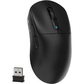 x Attack Shark X3 Wireless Gaming Mouse, 49g Ultralight, PixArt PAW3395 26000 DPI, Bluetooth/2.4Ghz /Wired Tri-Mode, 200Hrs Rechargeable Battery, Kailh GM8.0 Switch for PC/MAC/Win - White
