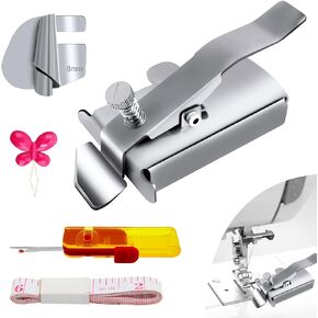 دليل التماس المغناطيسي لآلة الخياطة، دليل هيمر مع 8 مم خياطة ملفوفة، متعددة الوظائف، خط مستقيم، ملحقات ماكينة الخياطة العالمية in Kuwait