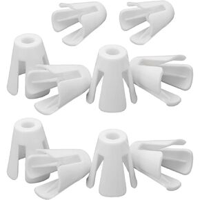 10Pcs White Plastic Coil Claw, Coil Claw Thread Spool Cone Holder Sewing Accessories, Perfect Replacement Lightweight Cone Thread Holder for Industrial Sewing Machine