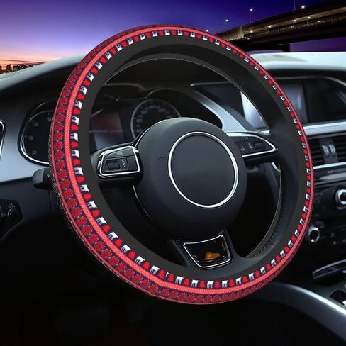 Steering Wheel Cover for Women Men Rainbow Glitter Colorful Neoprene Steering Wheel Protector Universal Fit Most Car Sedans SUVs - 15 Inch in Kuwait
