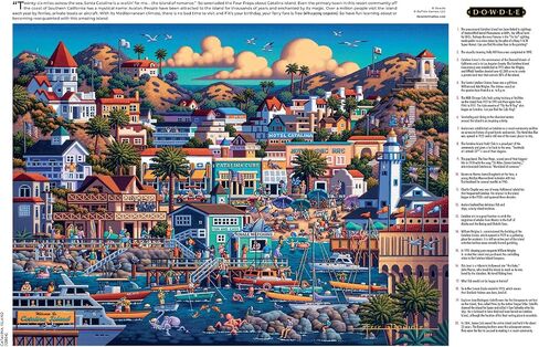 Buffalo Games - Dowdle - Catalina Island - 1000 Piece Jigsaw Puzzle for Adults Challenging Puzzle Perfect for Game Nights - Finished Size 26.75 x 19.75 in Saudi Arabia