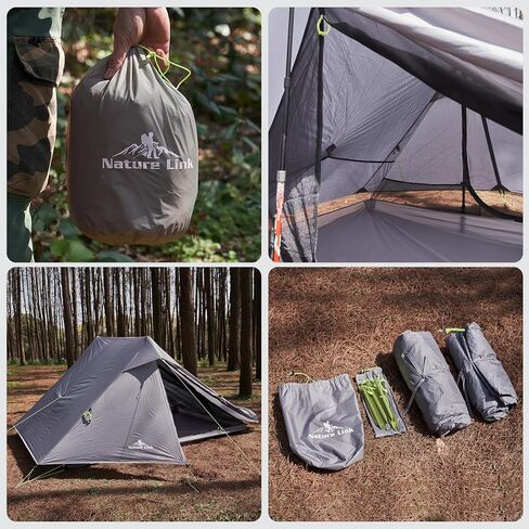 Altair Two Ultralight Backpacking Tent, 2 Person Trekking Pole Backpacking Tent, Waterproof, Compact, 3 Season, Double Wall Shelter for Backpacking, Camping, Hiking, Trekking in Kuwait