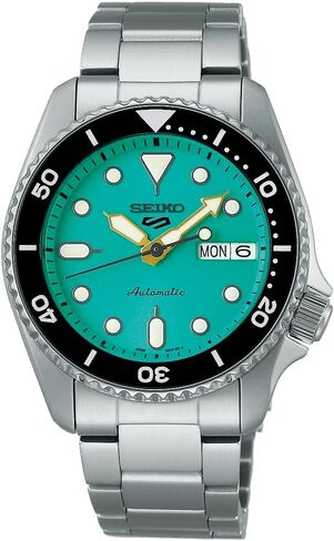 SEIKO 5 Sports SRPK33 10 ATM Water Resistant 38.0mm Vibrant Green Dial Automatic Men's Watch in Saudi Arabia