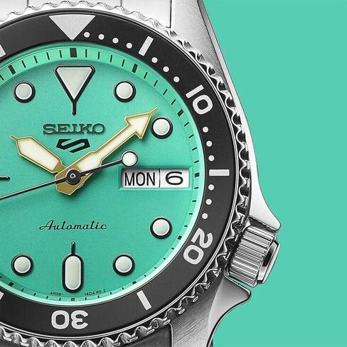 SEIKO 5 Sports SRPK33 10 ATM Water Resistant 38.0mm Vibrant Green Dial Automatic Men's Watch in Saudi Arabia