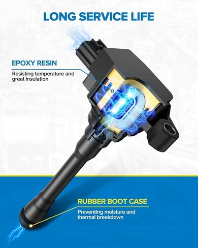 حزمة ملف الإشعال PHILTOP، متوافقة مع Miata 2001 2002 2003 2004 2005، UF408 ملف الإشعال in Kuwait