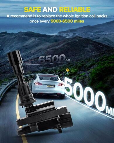 حزمة ملف الإشعال PHILTOP، متوافقة مع Miata 2001 2002 2003 2004 2005، UF408 ملف الإشعال in Kuwait