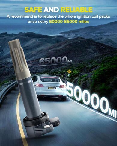 حزمة ملف الإشعال PHILTOP UF668، مجموعة من 4 قطع متوافقة مع Legacy 2010-2012 2.5L، Outback 2010-2012 2.5L in Kuwait