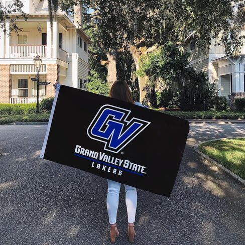لافتات أعلام جامعة ولاية كاليفورنيا الكبرى بصبار الصحراء GVSU Lakers 100% بوليستر للاستخدام الداخلي والخارجي 3x5 (النمط 1a) in Saudi Arabia