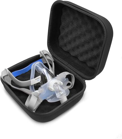 Casematix CPAP Face Mask Storage Case Compatible with ResMed Airtouch F20, Airfit Full Face and More Sleep Apnea Accessories, Blocks Dirt and Dust - CASE ONLY in Saudi Arabia