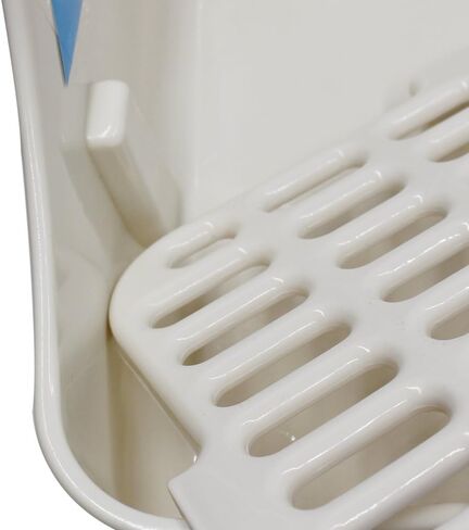 Md trade Square Potty Trainer Corner Litter Bedding Box Pet Pan for Small Animal/Guinea Pig/Rabbit/falesaur/Ferrets(White) in Kuwait