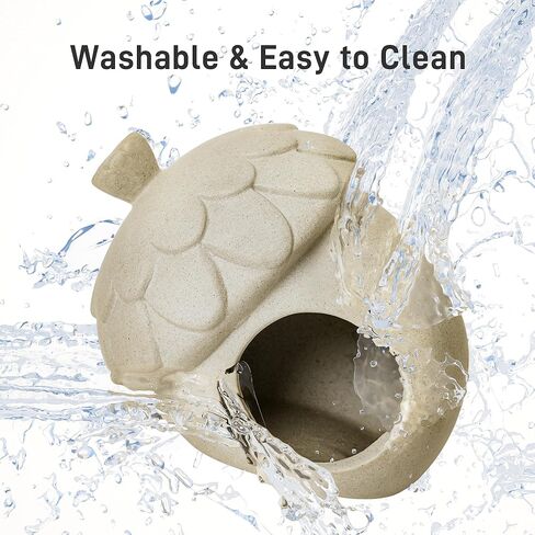 BUCATSTATE Hamster Hideout Ceramic, Acorn Shape Hamster House and Habitats for Dwarf Hamster Gerbils Rat Small Animal Cage Habitat Decor, Nature Themed Hamster Cage Accessories in Kuwait