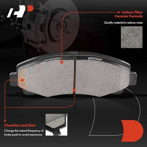 A-Premium 12.59 inch (319.7mm) Front Vented Disc Brake Rotors + Ceramic Pads Kit Compatible with Select Honda Model - Ridgeline 2006 2007 2008 2009 2010 2011, V6 3.5L, 6-PC Set in Saudi Arabia