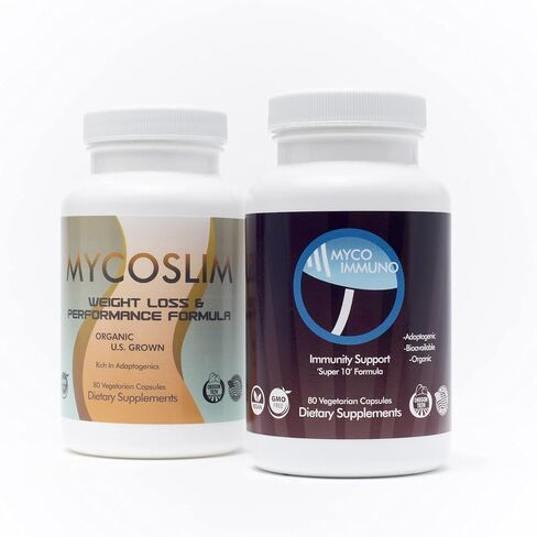مكملات الفطر المعززة للمناعة "مزيج الفطر 10 الفائق" من Myco Immuno - عضوي 100% - بدون فطر مستورد، نمو في الولايات المتحدة - نباتي - 80 كبسولة in Saudi Arabia