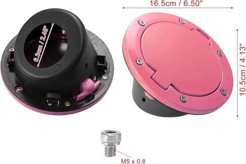 X AUTOHAUX برتقالي سبائك الألومنيوم ABS غطاء خزان الوقود الغاز غطاء لسيارة جيب رانجلر 2007-2017 JK 2018 قفل غطاء حشو الوقود الملحقات in Saudi Arabia