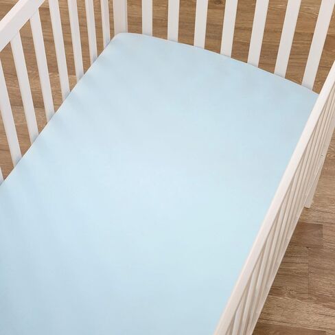 TL Care 3 Pack Fitted Crib Sheets 28" x 52", Soft Breathable Neutral 100% Cotton Jersey Sheet, Gray, for Boys and Girls, Fits Crib and Toddler Bed mattresses in Saudi Arabia